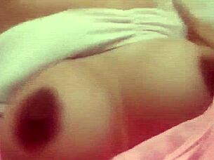 Beautiful girl MASTURBATING in her room alone