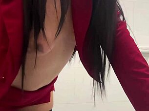 I Break My Mother-In-Law's Pussy When I Catch Her Peeing In The Bathroom