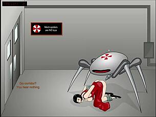 Ada Wong plays against the pink queen.