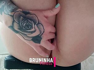 Safada Watches Tight Pussy on Webcam, Films Swollen Cock Full of Lust - Complete on Red