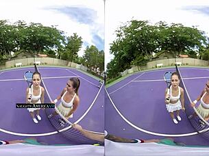 Vr Threesome - Riley Reid And Melissa Moore - Naughtyamericavr Com