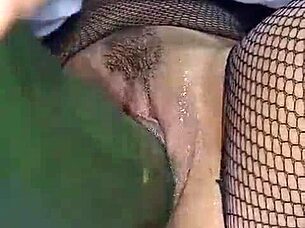 Colombian Whore Rabbitquicky Uses Cucumber In Wet Pussy