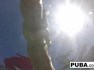 olivia asks, 'want to see my pool fun?'