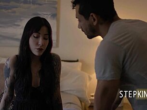 Goth Charlottee Rides Boyfriend In Bed