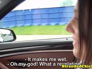 Stranded Russian Teen 18+ With Cute Freckles Gets Doggy In Public Reality.