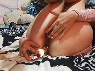 Petite Teen 18+ Squirts Hard in Solo Homemade Scene!