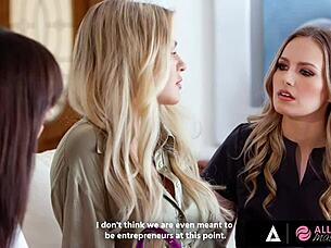 all girl massage: lesbian threesome with whitney wright, scarlett sage, and slimthick vic