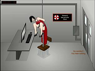 Ada Wong plays against the pink queen.