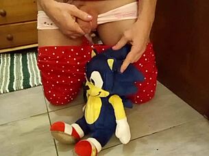 crazy girl pees in panties and wets herself non-stop