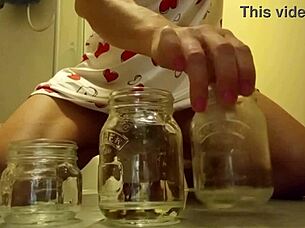 crazy girl pees in panties and wets herself non-stop