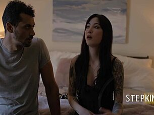 Goth Charlottee Rides Boyfriend In Bed