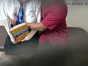 Teacher fucks student in college affair.