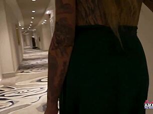 mature blonde sucks cock