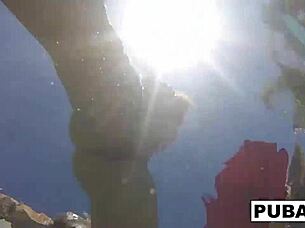 olivia asks, 'want to see my pool fun?'