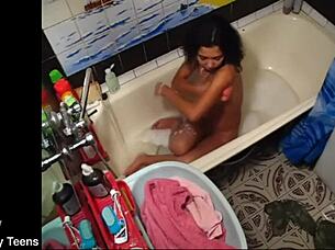 Intriguing Hidden Cam Of Step-Sister Masturbating Her Pussy.