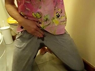 crazy girl pees in panties and wets herself non-stop