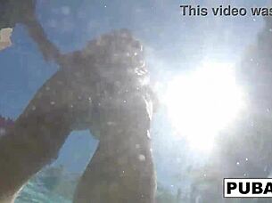 olivia asks, 'want to see my pool fun?'