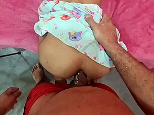 Pretend my stepdaughter is a thai teen in cosplay enduring anal sex