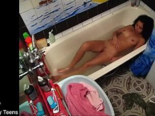 Intriguing Hidden Cam Of Step-Sister Masturbating Her Pussy.