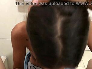 Stepsister catches me masturbating and lets me cum on her face