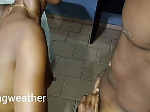 Huge Cock Stretches Tight Ebony Pussy