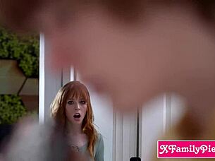 Stepbro Sniffs Panties Of Sexy Teen 18+ Stepsister Madi Collins Before Blowjob