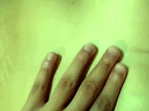 I explore her deep navel and beautiful natural tits during a sexy massage