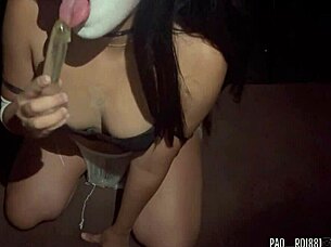 Your Favorite Goth Big Ass Girl Fingers Herself To Squirting Orgasm. <3