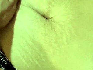 I explore her deep navel and beautiful natural tits during a sexy massage