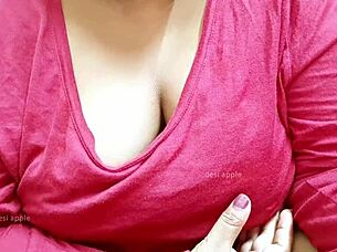 Why are you staring at the Asian bhabhi's natural sexy tits?