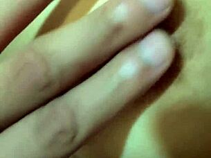 I explore her deep navel and beautiful natural tits during a sexy massage