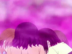 megami-ryou episode 7 uncensored, with naked teens kissing