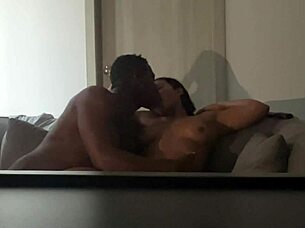 Amateur couple shares intimate moment leading to orgasm