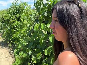 Caught skinny hooligan on farm, fucked her ass hard! 😈