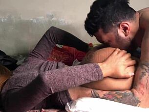 Wet pussy anal licking cum shot on ass