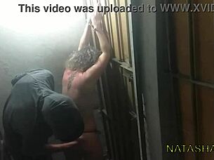 After lashes, time to fuck the slave in the dungeon!