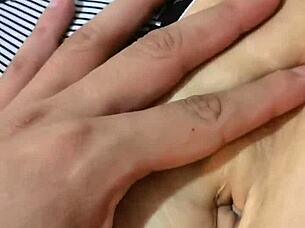 I explore her deep navel and beautiful natural tits during a sexy massage