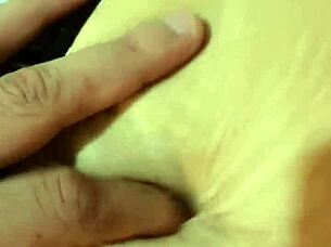 I explore her deep navel and beautiful natural tits during a sexy massage