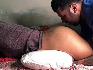 Wet pussy anal licking cum shot on ass