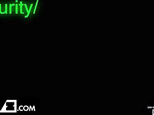 Huge Babe's Wet Pussy and Tight Ass Pounded by Corrupt Guard's Monster Cock at Work