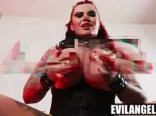 WTF busty milf DP with 2 XXXL dicks!