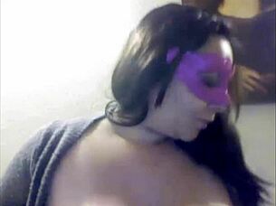 bbw playing with her toy