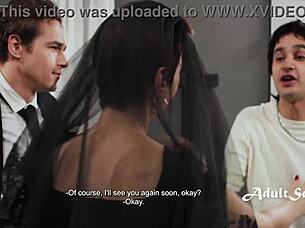 Gilf Widow Fucks Young Organizer At Husband's Funeral