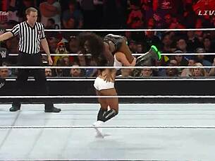 nikki bella vs naomi in extreme rules match 2015