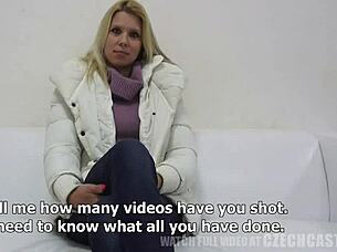 I, Adriana 0777, in Czech casting, damn sexy with small tits, oops orgasm too