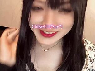 Short video for tooth fetish featuring beautiful japanese ladyboy masturbation