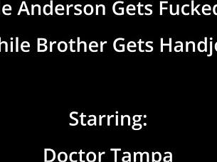 Michelle Anderson fucked twice in missionary while brother receives handjob