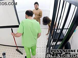 Michelle Anderson fucked twice in missionary while brother receives handjob