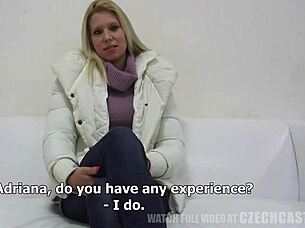 I, Adriana 0777, in Czech casting, damn sexy with small tits, oops orgasm too