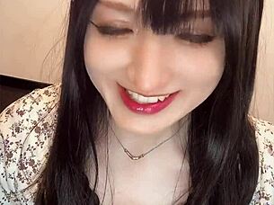 Short video for tooth fetish featuring beautiful japanese ladyboy masturbation